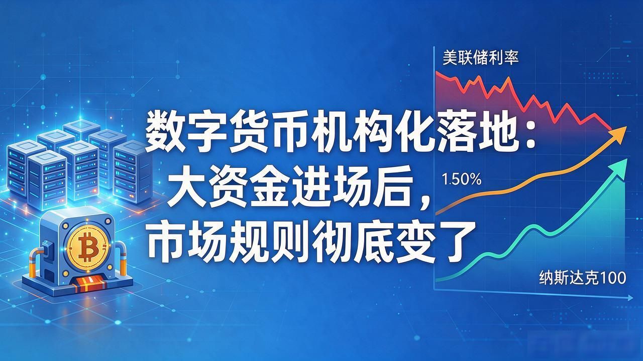 数字货币机构化落地：大资金进场后，市场规则彻底变了