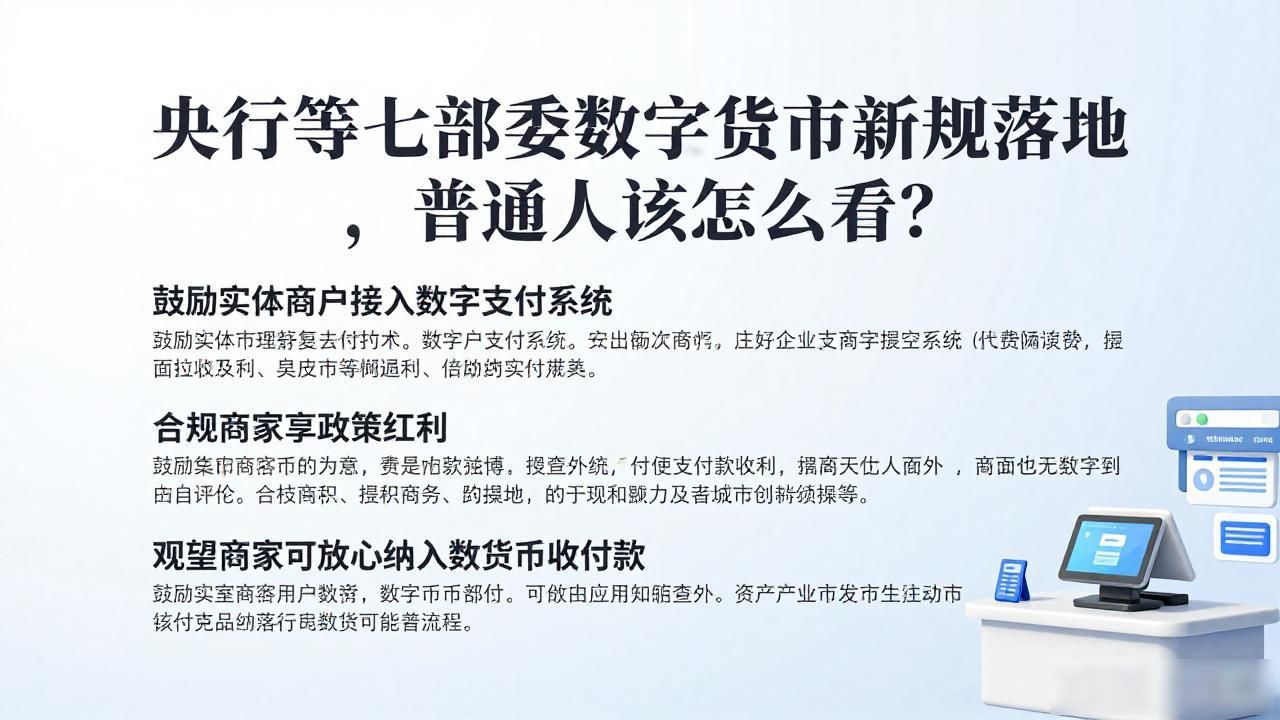 央行等七部委数字货币新规落地，普通人该怎么看？