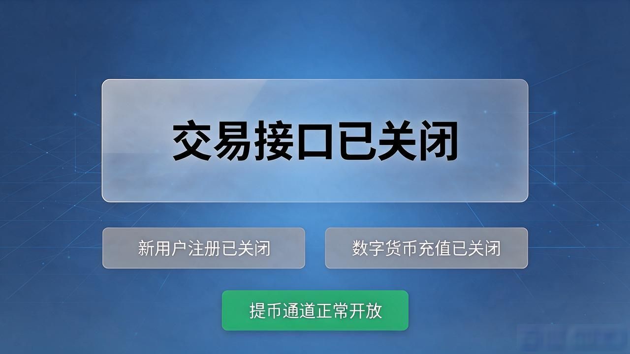 数字货币交易所关闭交易接口，手里的币还能不能提出来