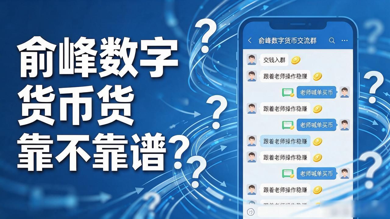 俞峰数字货币靠不靠谱？我花了两周查了一圈，说几句掏心窝的话