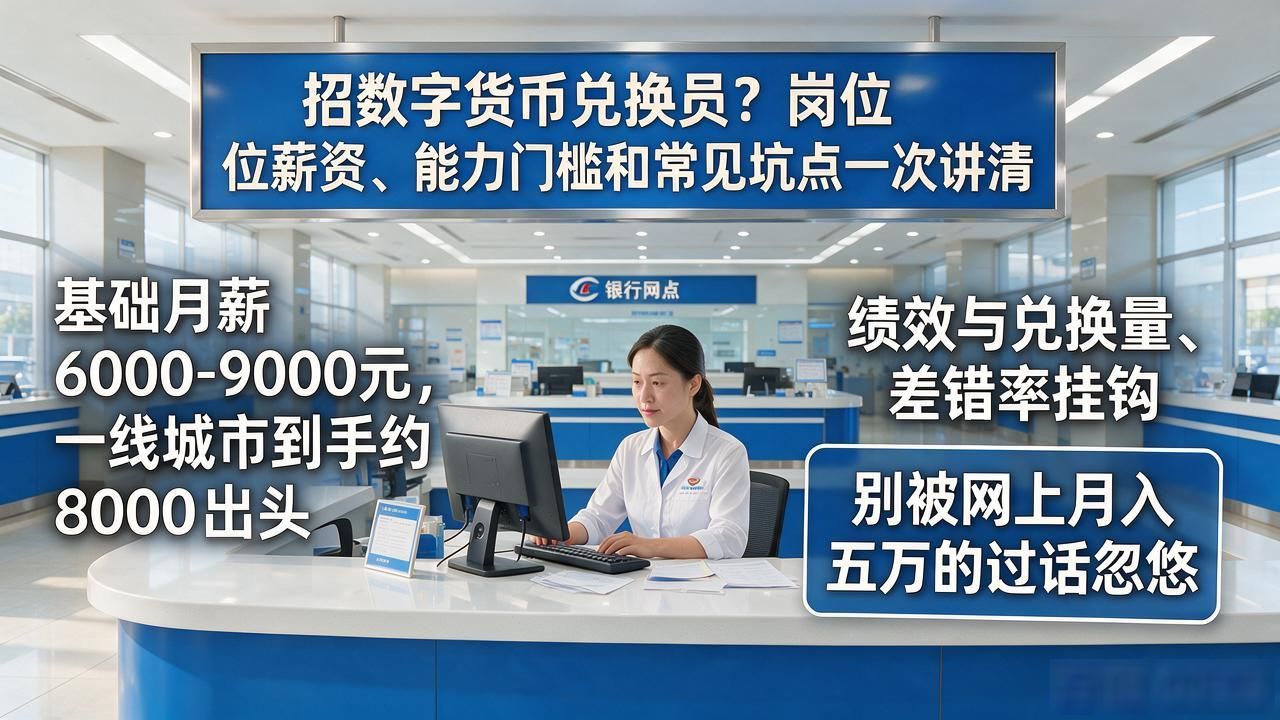 招数字货币兑换员？岗位薪资、能力门槛和常见坑点一次讲清