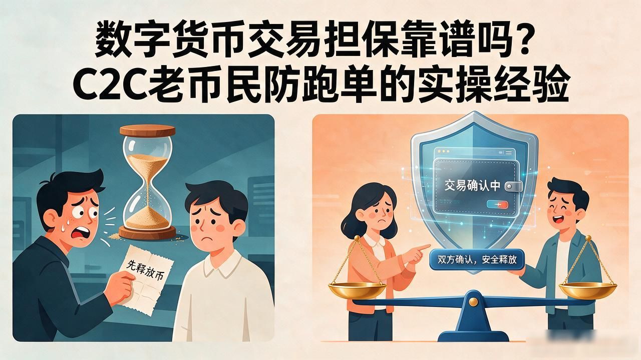 数字货币交易担保靠谱吗？C2C老币民防跑单的实操经验