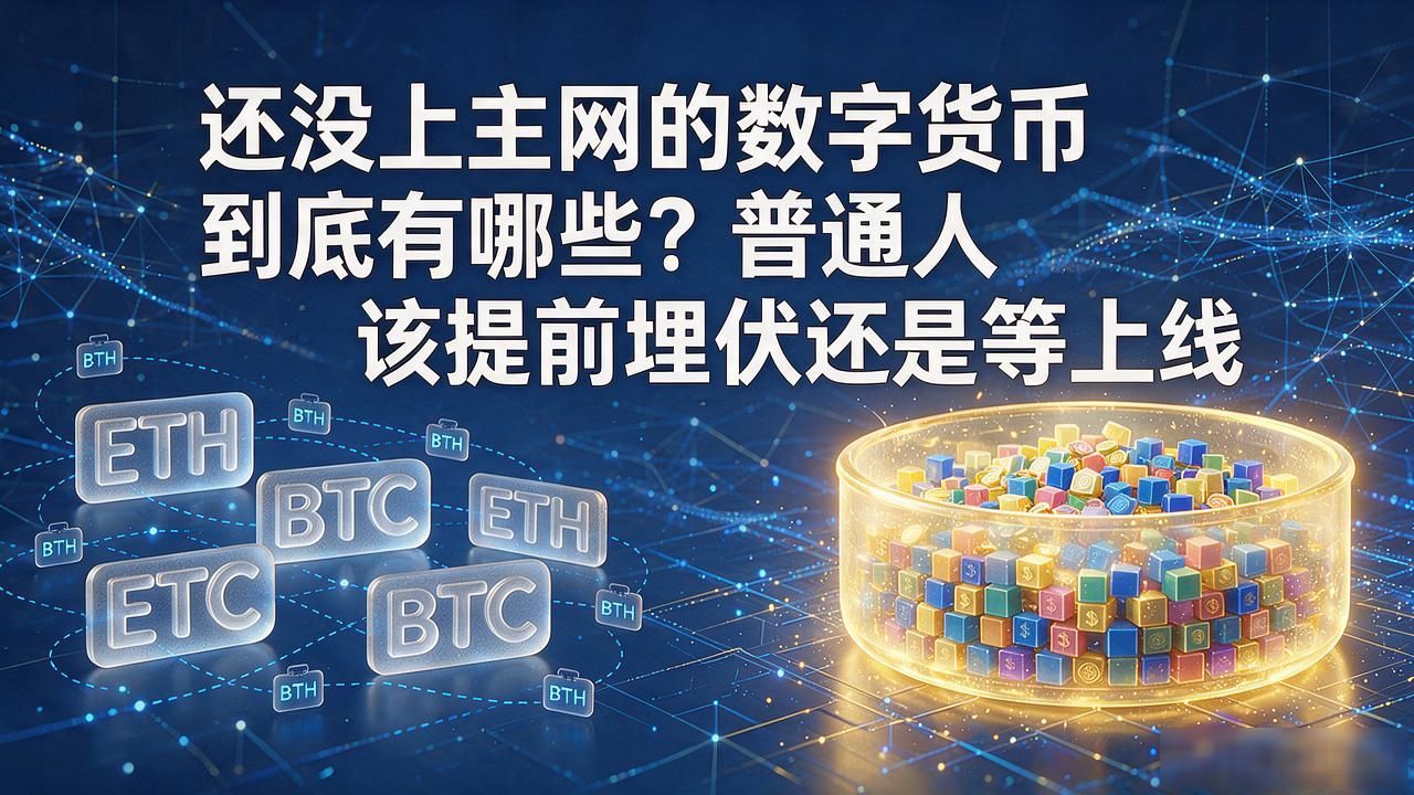 还没上主网的数字货币到底有哪些？普通人该提前埋伏还是等上线