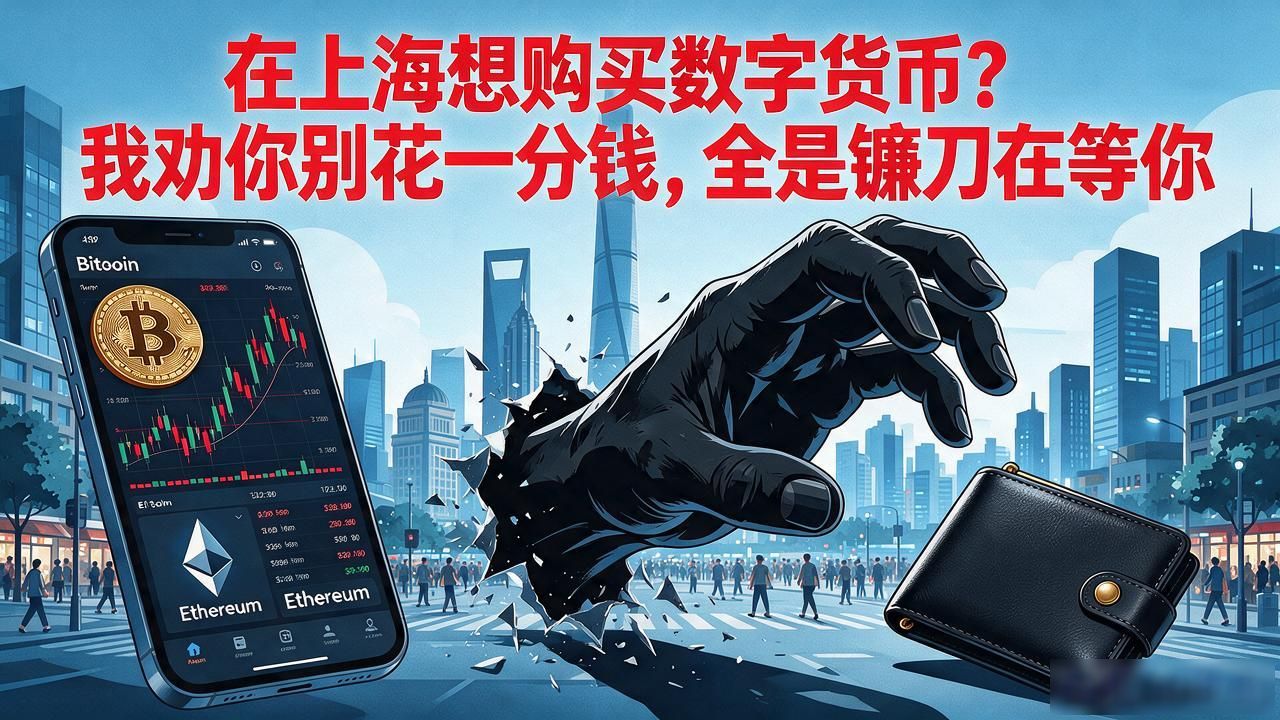 在上海想购买数字货币？我劝你别花一分钱，全是镰刀在等你