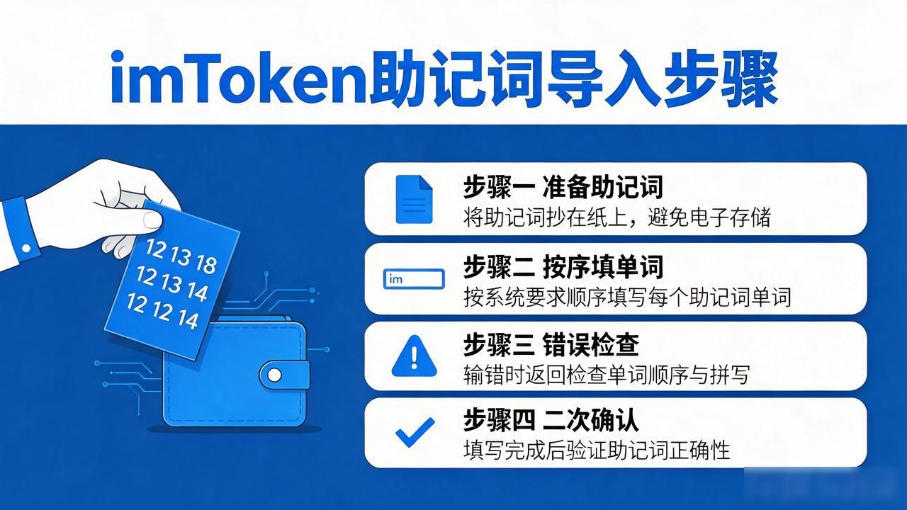 imtoken 助记词导入教程 详细步骤