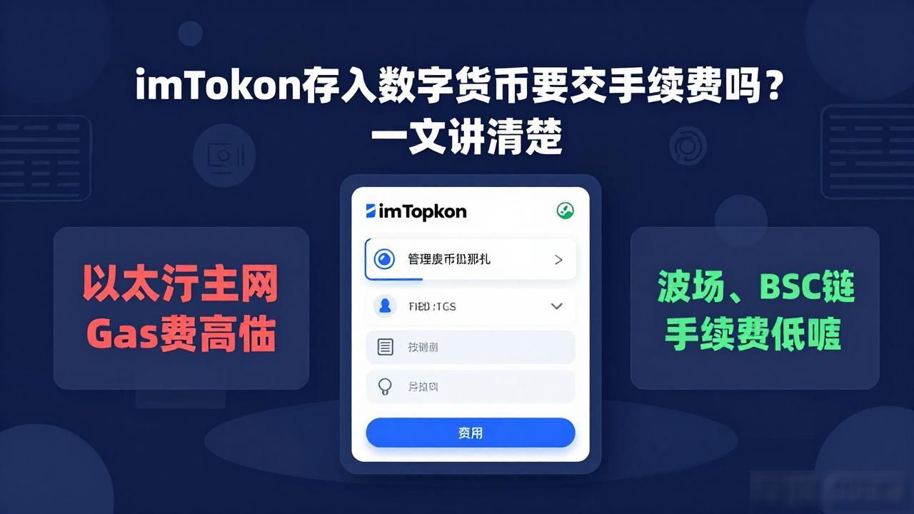 imToken存入数字货币要交手续费吗？一文讲清楚