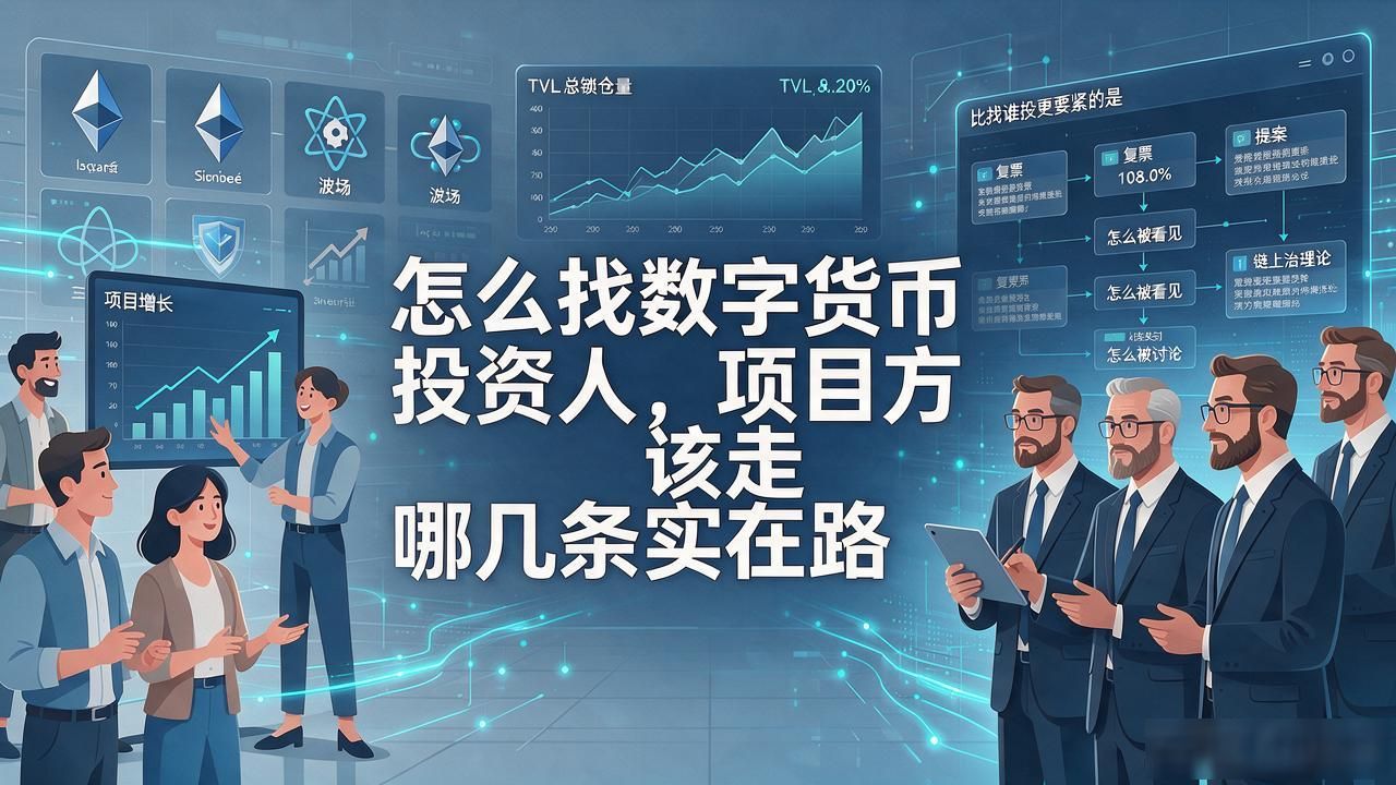 怎么找数字货币投资人，项目方该走哪几条实在路