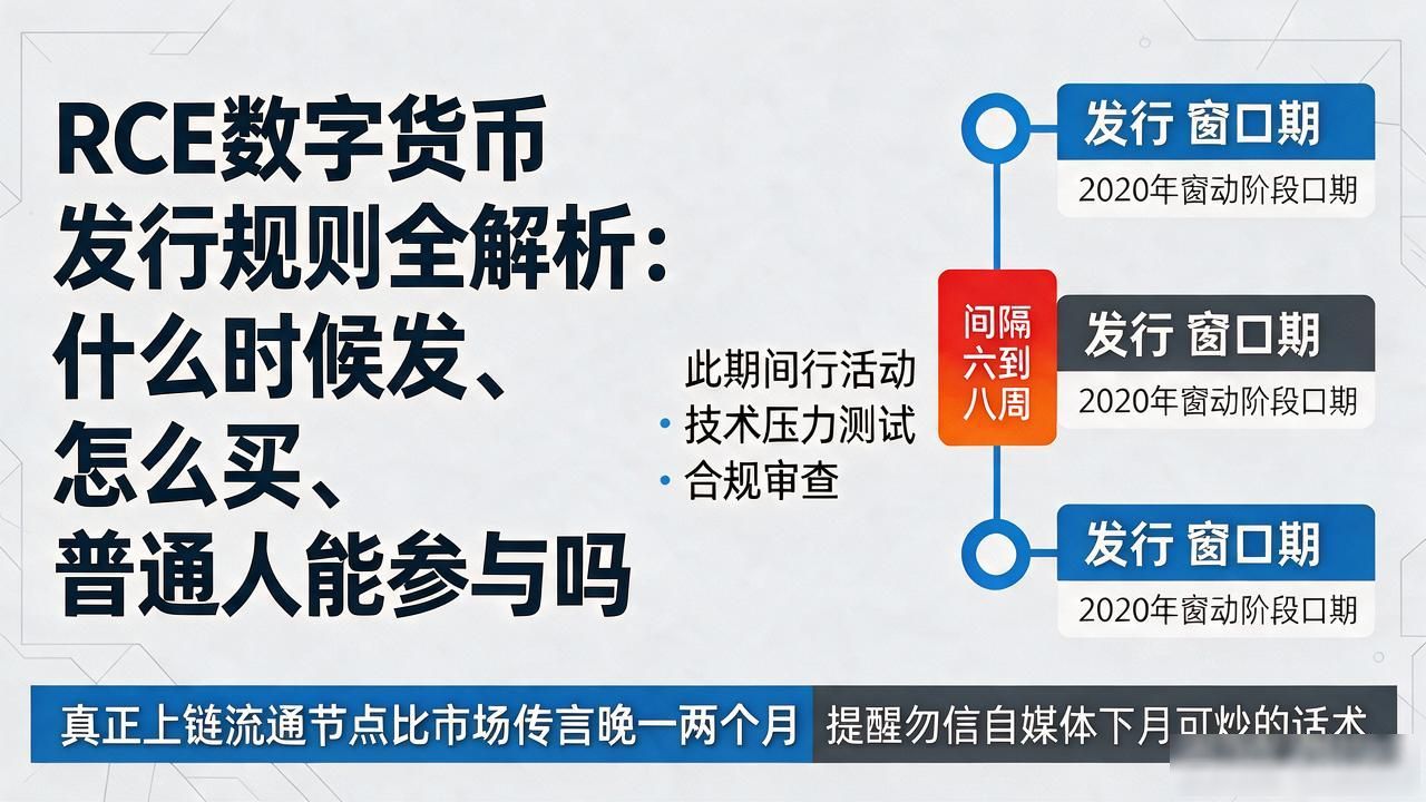 RCE数字货币发行规则全解析：什么时候发、怎么买、普通人能参与吗