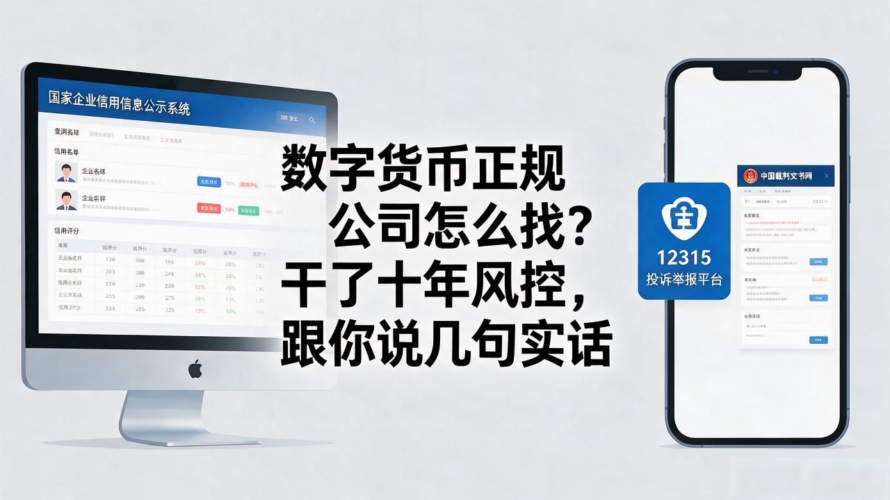 数字货币正规公司怎么找？干了十年风控，跟你说几句实话