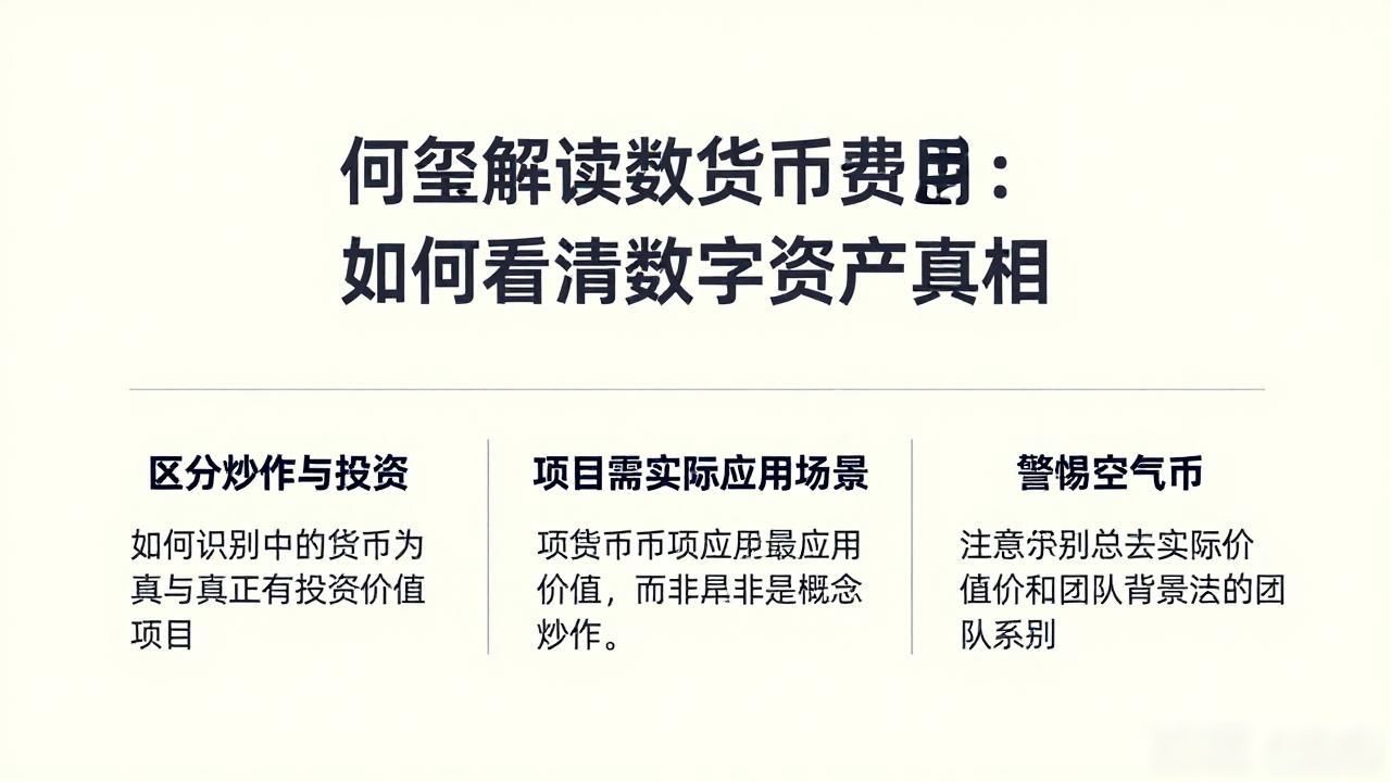 何玺解读数字货币：普通人如何看清数字资产真相