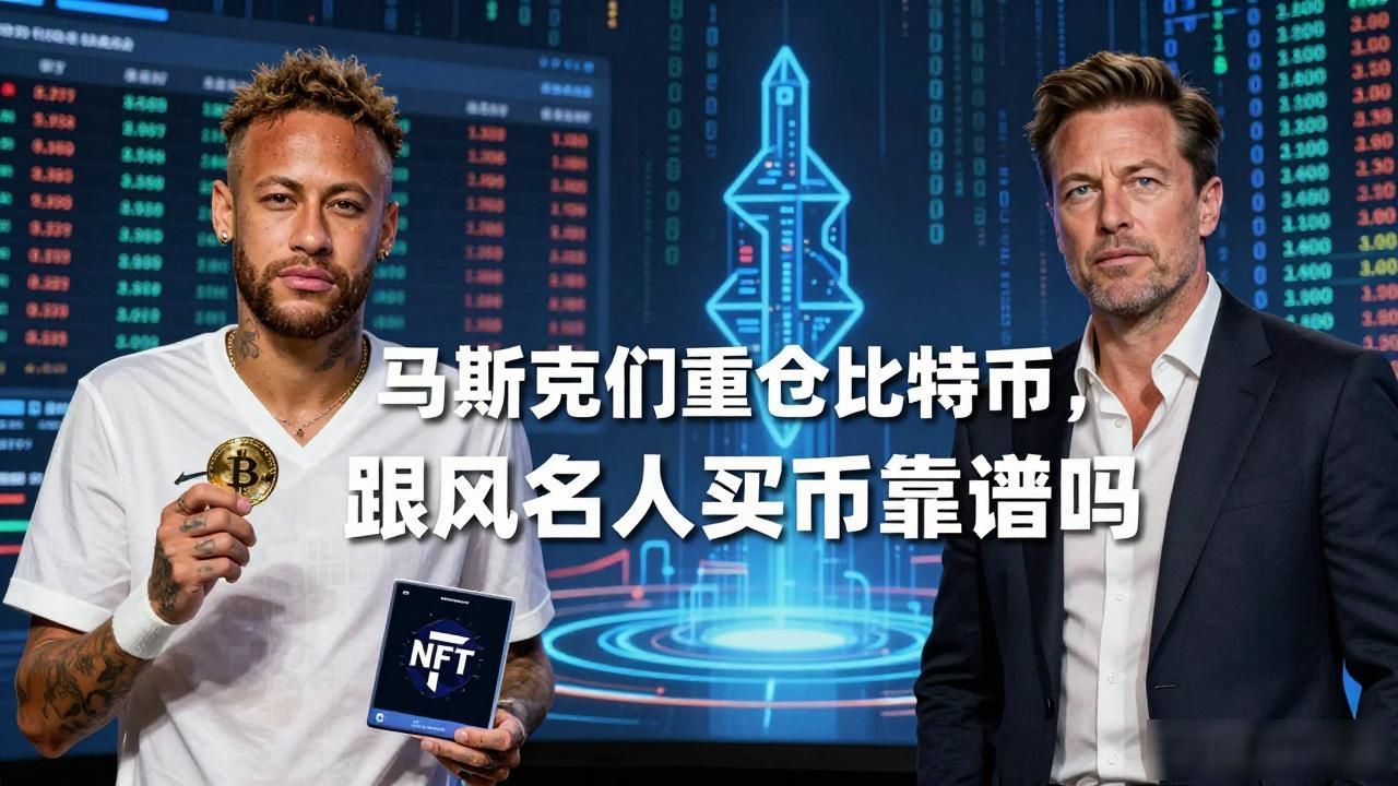 马斯克们重仓比特币，跟风名人买币靠谱吗