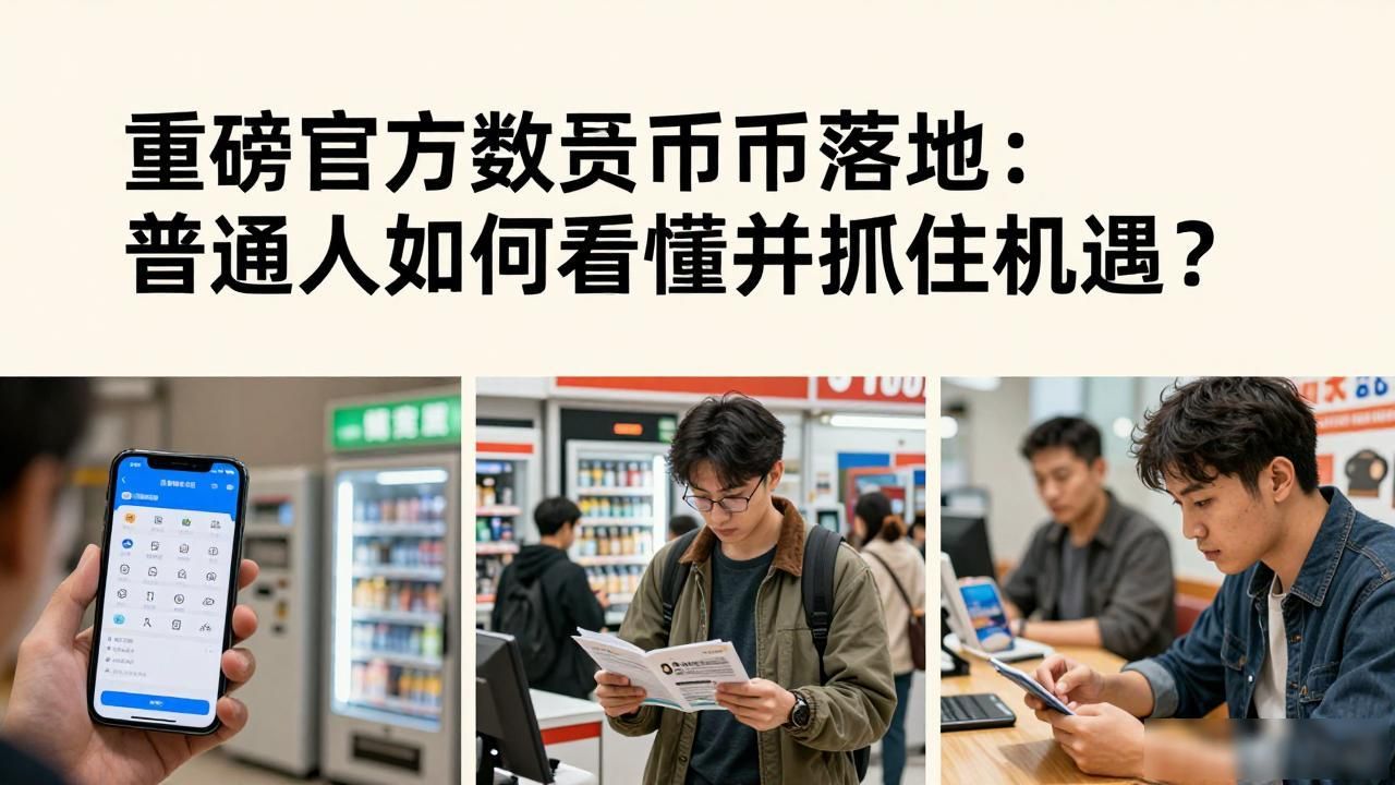 重磅官方数字货币落地：普通人如何看懂并抓住机遇？