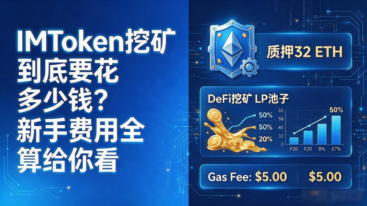 IMToken挖矿到底要花多少钱？新手费用全算给你看