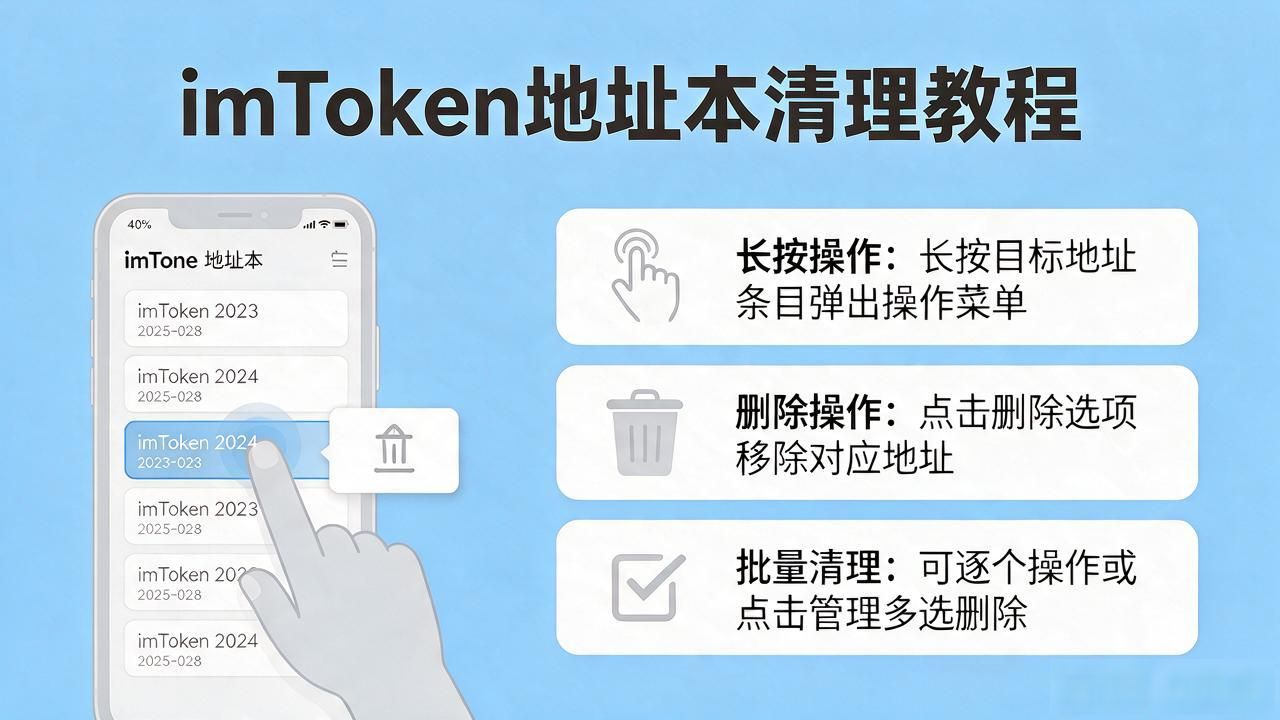 imtoken钱包删除地址本_imtoken地址本清理_删除imtoken钱包无效地址