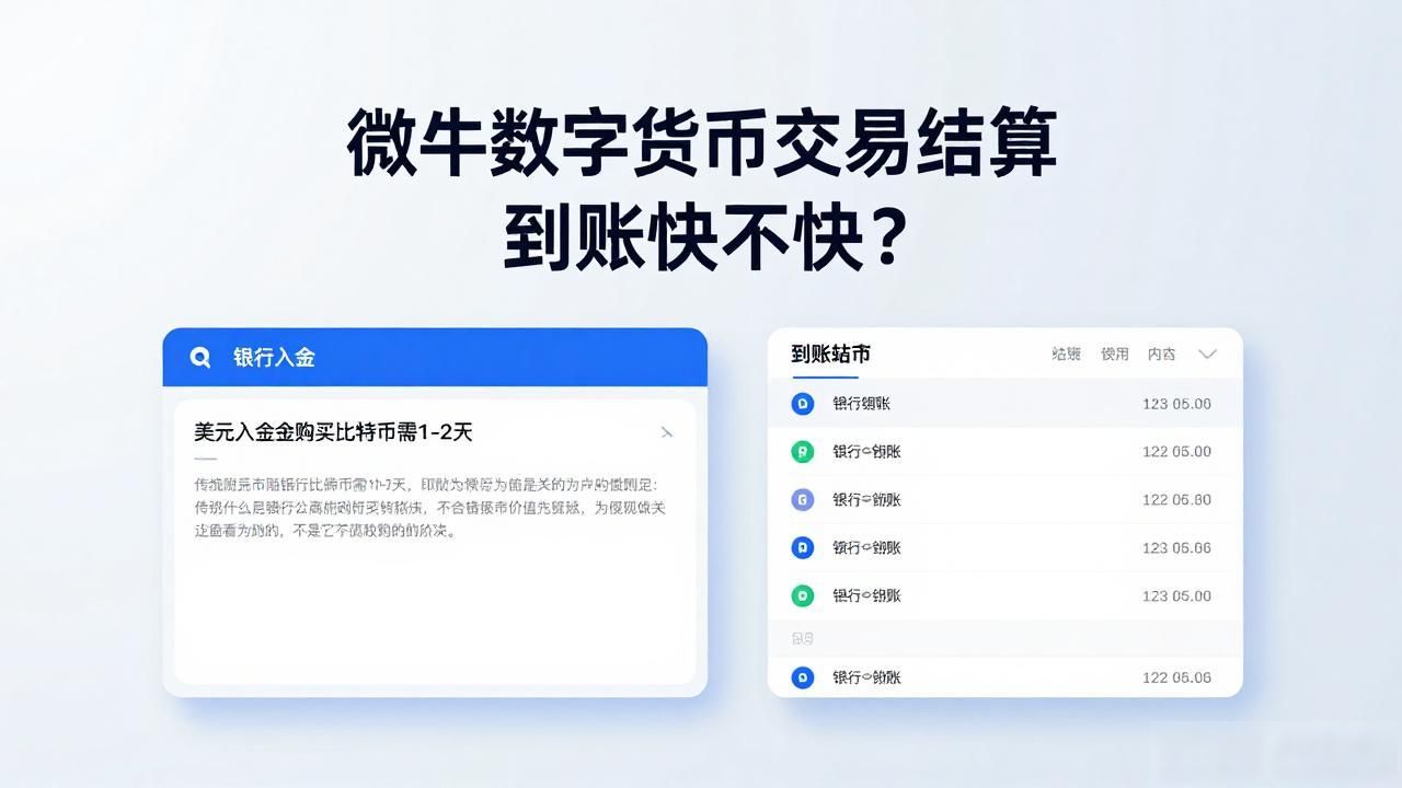 微牛数字货币交易结算_微牛数字货币交易结算速度_微牛法币出入金结算时间