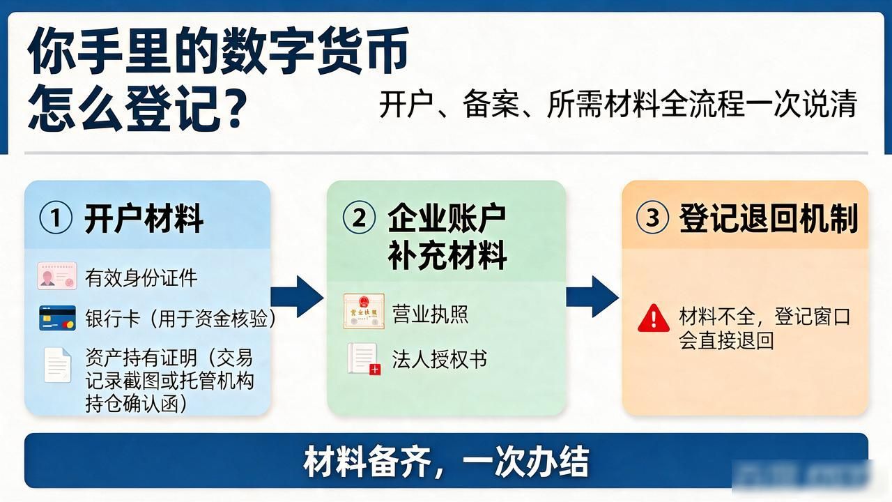 合规交易所数字货币登记_数字货币登记流程_数字货币如何登记
