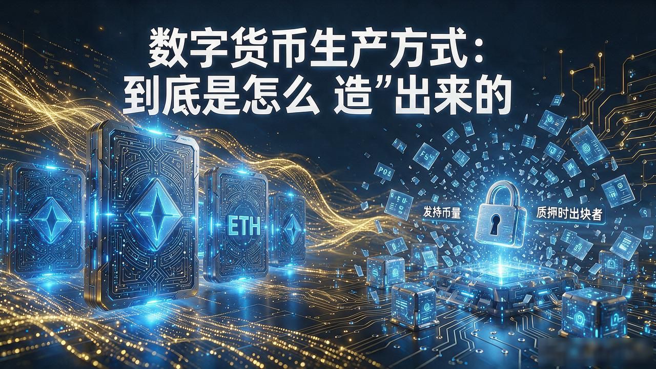 数字货币生产方式_数字货币生产过程解析_比特币挖矿与以太坊权益证明区别